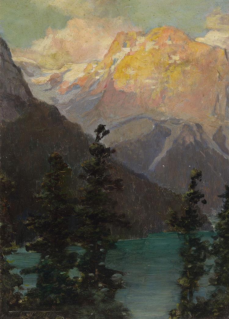 Sunset, Emerald Lake par Frederic Marlett Bell-Smith