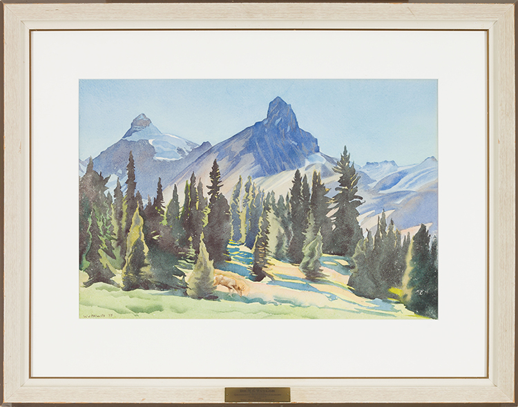 Mt. Athabasca by Walter Joseph (W.J.) Phillips