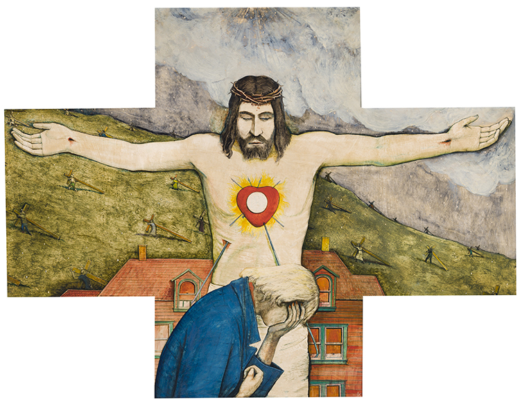 Christ and Woman by William Kurelek