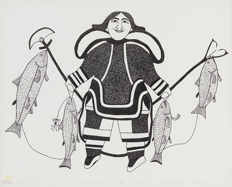 Woman with Fish par Eegyvudluk Ragee