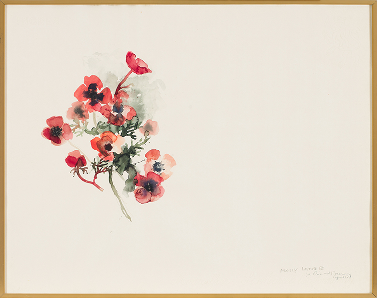 Poppies on White par Molly Joan Lamb Bobak