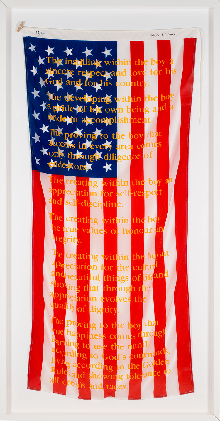American Flag by Attila Richard Lukacs