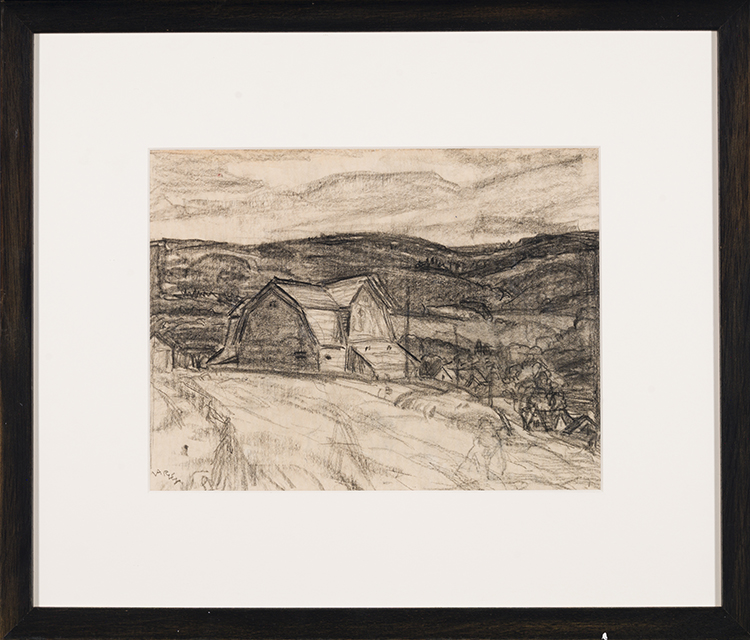 Barns, Whycocomagh, Cape Breton Island par Frederick Horsman Varley