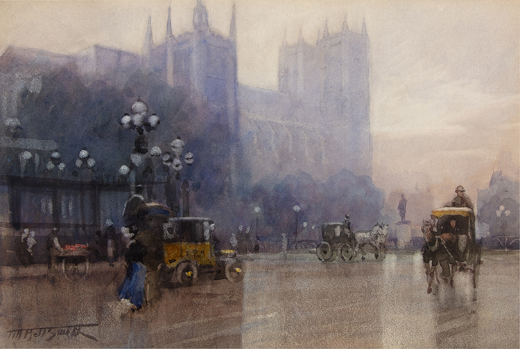 Evening, Westminster Cathedral by Frederic Marlett Bell-Smith