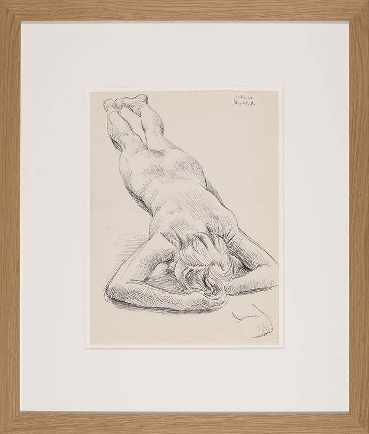 Study for Nude on Rug par Alexander Colville
