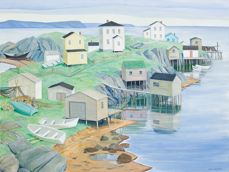 Village at Durrell's Arm, Nfld. by Doris Jean McCarthy