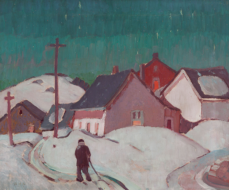 Quebec Village in Winter par Albert Henry Robinson