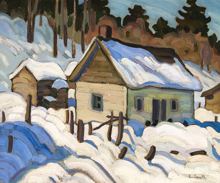 Cabin in Winter by Ethel Seath
