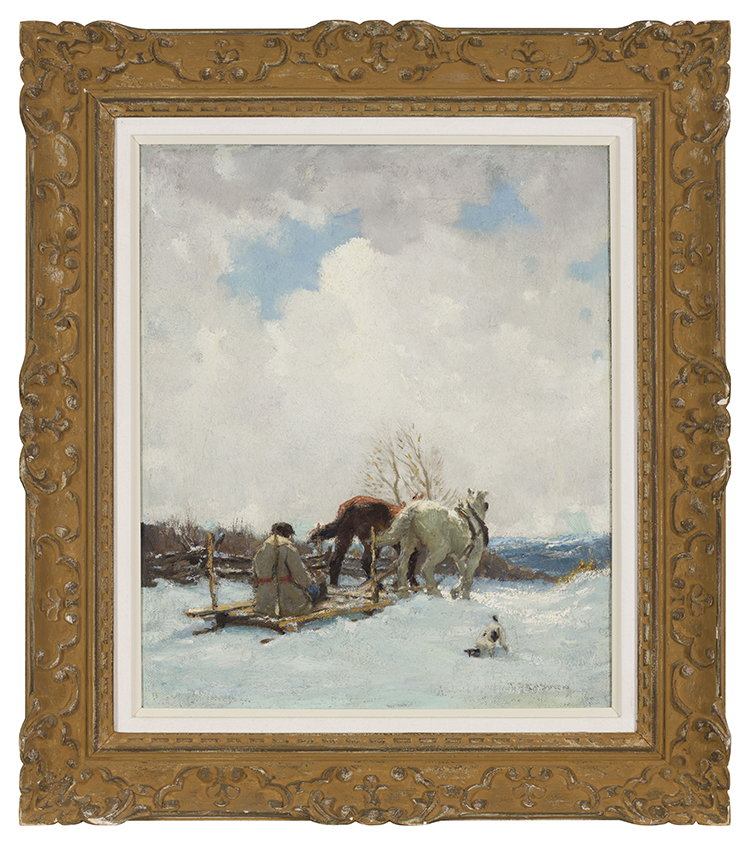 Team, Sleigh and Driver by Frederick Simpson Coburn
