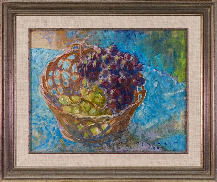 Grapes in a Basket par Joseph Francis (Joe) Plaskett