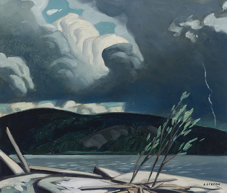 Storm Clouds Over Lake by Alfred Joseph (A.J.) Casson