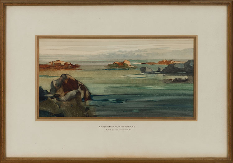 A Rocky Inlet Near Victoria. B.C. by Charles John Collings