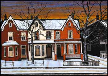 Along Wellesley Street by John Kasyn sold for $21,850