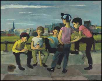 Ball Players by William Arthur Winter sold for $6,325