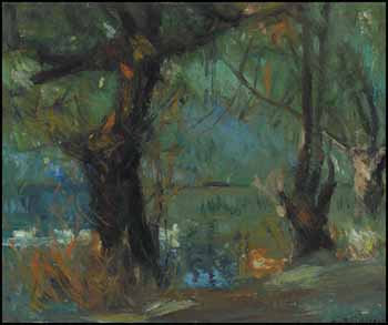 The Pond by George Agnew Reid sold for $3,450