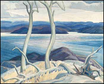 Port Coldwell Bay, North Shore, Lake Superior by Franklin Carmichael sold for $264,500