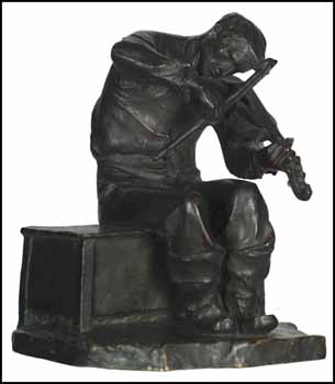 Le violoneux by Alfred Laliberté sold for $43,125