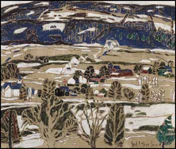 Snow Patches, Boston Corners, NY by David Brown Milne