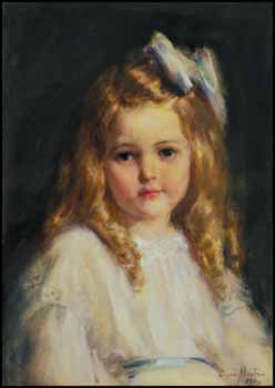 Portrait of Gertrude Marjorie Cook by Laura Adelaine Muntz Lyall sold for $19,550