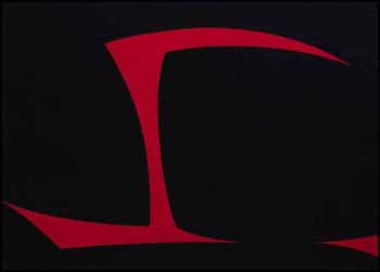 Chromatisme binaire: noir-rouge by Fernand Leduc sold for $15,210