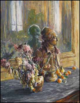 Flowers and a Bust by Joseph Francis (Joe) Plaskett vendu pour $11,115