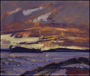 Sunset, Waldmere Farm, Muskoka by James Edward Hervey (J.E.H.) MacDonald sold for $339,300