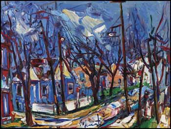 Street Scene by Samuel Borenstein sold for $46,800