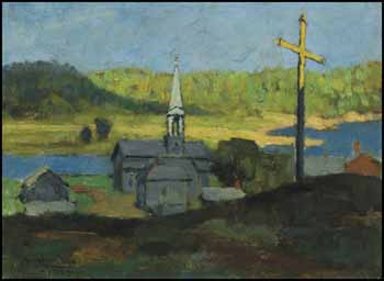 Village by the River by John Young Johnstone sold for $5,850