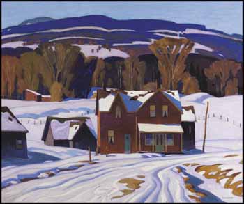 Country House in Winter by Alfred Joseph (A.J.) Casson