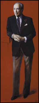 Portrait of Pierre Elliott Trudeau by Myfanwy Spencer Pavelic sold for $14,160