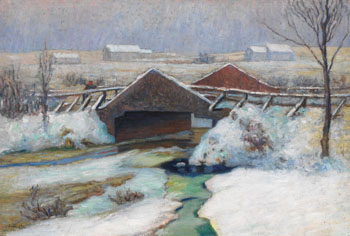 Pont Bourbeau sous la neige by Marc-Aurèle de Foy Suzor-Coté vendu pour $212,400
