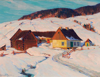 Late Afternoon Sun (House and Brook) by Clarence Alphonse Gagnon sold for $253,250