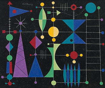 Night Signals by Bertram Charles (B.C.) Binning sold for $73,250