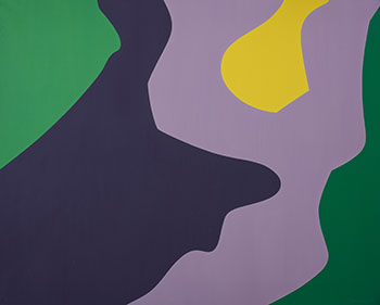 Passages gris, violet-jaune by Fernand Leduc sold for $34,250