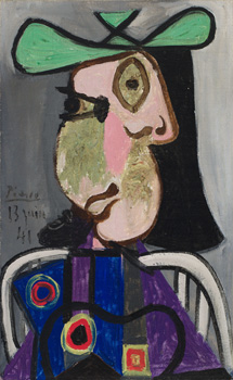 Femme au chapeau by Pablo Picasso vendu pour $9,163,750