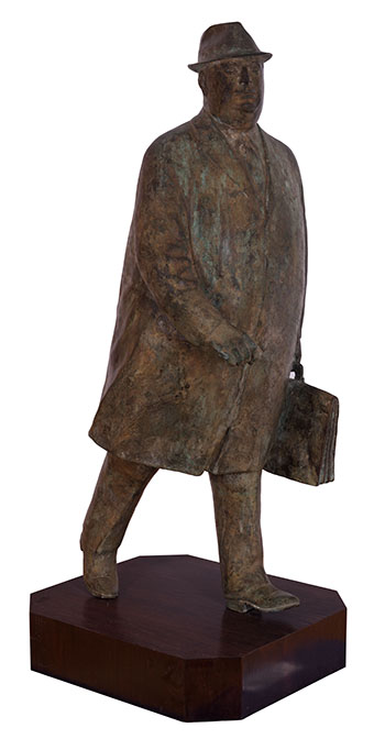 Businessman with Briefcase by William Hodd (Bill) McElcheran sold for $40,250