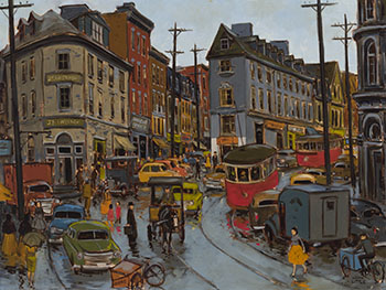 Rue Fabrique, Quebec by John Geoffrey Caruthers Little sold for $133,250
