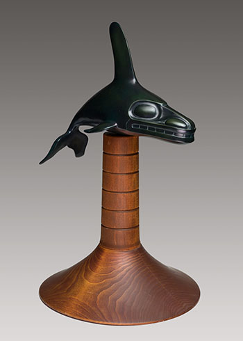 Killer Whale on Clan Hat by William Ronald (Bill) Reid sold for $85,250