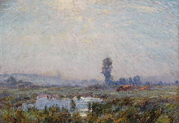 Matinée brumeuse, septembre, Arthabaska (Misty Morning, September) by Marc-Aurèle de Foy Suzor-Coté vendu pour $61,250