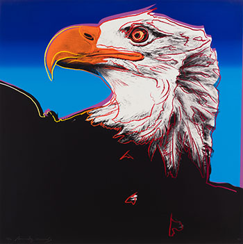 Bald Eagle, from Endangered Species (F.S.II.296) by Andy Warhol sold for $301,250