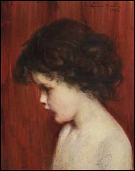 Portrait of a Young Girl by Laura Adelaine Muntz Lyall vendu pour $4,095