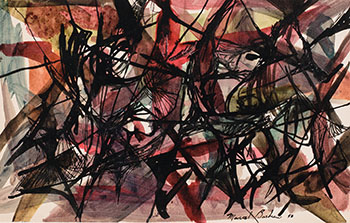 Sans titre (from the Combustions originelles series) by Marcel Barbeau sold for $7,500