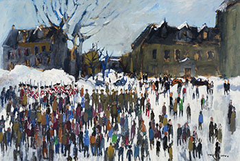 March on Quebec by Molly Joan Lamb Bobak vendu pour $61,250