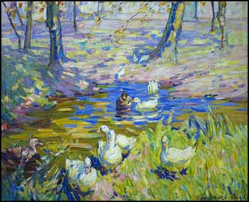 The Duck Pond by Dorothea Sharp sold for $23,000