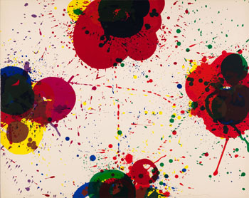 Red Again by Sam Francis sold for $2,500
