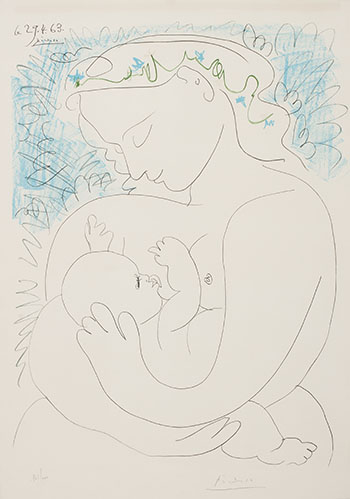 Grande Maternité by After Pablo Picasso vendu pour $10,000
