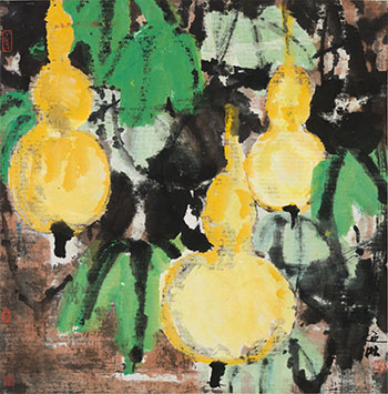 Gourds by Wang Naizhuang sold for $1,750
