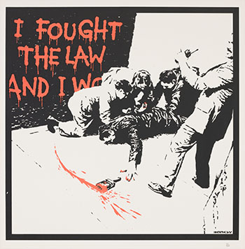 I Fought the Law by  Banksy sold for $49,250