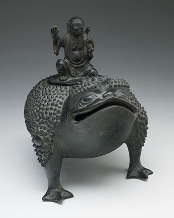 Chinese Bronze Censer of Liu Hai and a Three-Legged Toad, Ming Dynasty, 16th/17th Century by  Chinese Art sold for $4,688