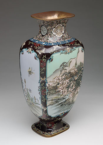 A Large Japanese Cloisonné Enamel 'Landscape' Vase, Early 20th Century by  Japanese Art sold for $1,750
